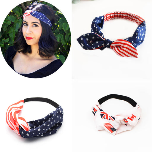 Jewelry WholesaleWholesale American Independence Flag Hairband JDC-HD-zl001 Headband 钻拉 %variant_option1% %variant_option2% %variant_option3%  Factory Price JoyasDeChina Joyas De China