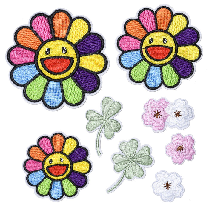 Wholesale Embroidered Cloth Patch Sunflower Clothes Decoration (F) JDC-EBY-Lide007