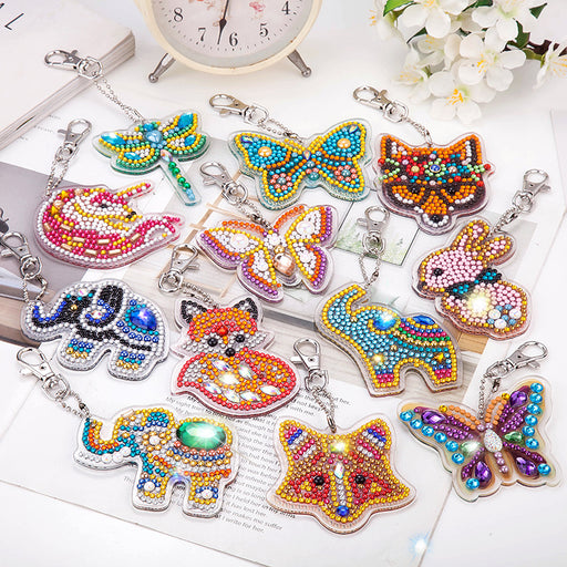 Jewelry WholesaleWholesale single style DIY acrylic sticker keychain JDC-KC-XiuC001 Keychains 绣彩 %variant_option1% %variant_option2% %variant_option3%  Factory Price JoyasDeChina Joyas De China