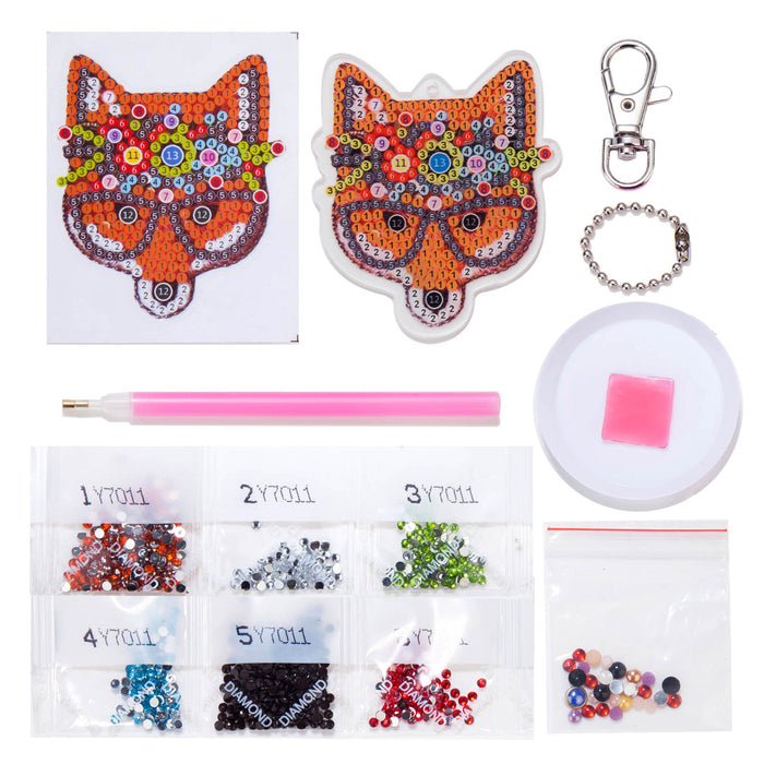 Wholesale single style DIY acrylic sticker keychain JDC-KC-XiuC001