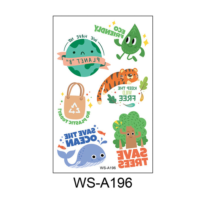 Jewelry WholesaleWholesale World Environmental Day Waterproof Tattoo Stickers JDC-TS-XLM001 Sticker 星里美 %variant_option1% %variant_option2% %variant_option3%  Factory Price JoyasDeChina Joyas De China