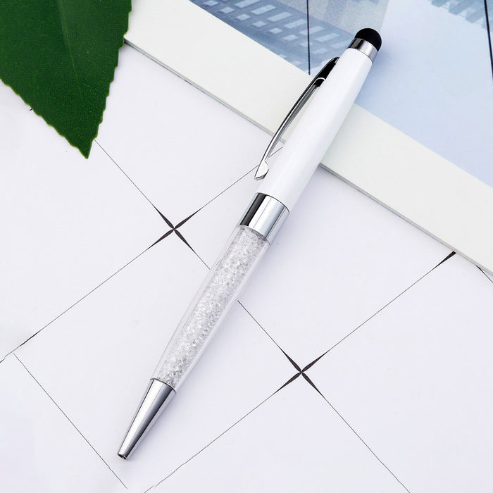 Wholesale Diamond Metal Pen Handwriting Capacitive Ballpoint Pen JDC-BP-Huah035