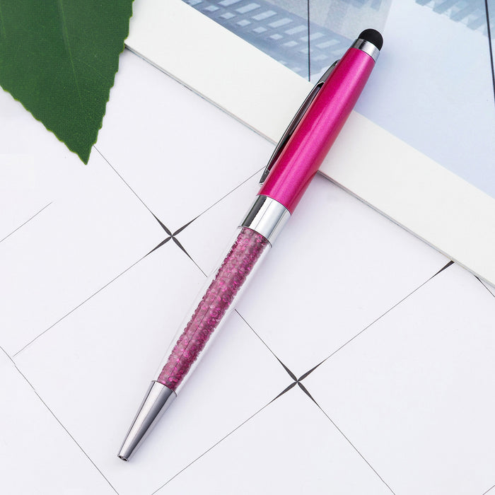 Wholesale Diamond Metal Pen Handwriting Capacitive Ballpoint Pen JDC-BP-Huah035