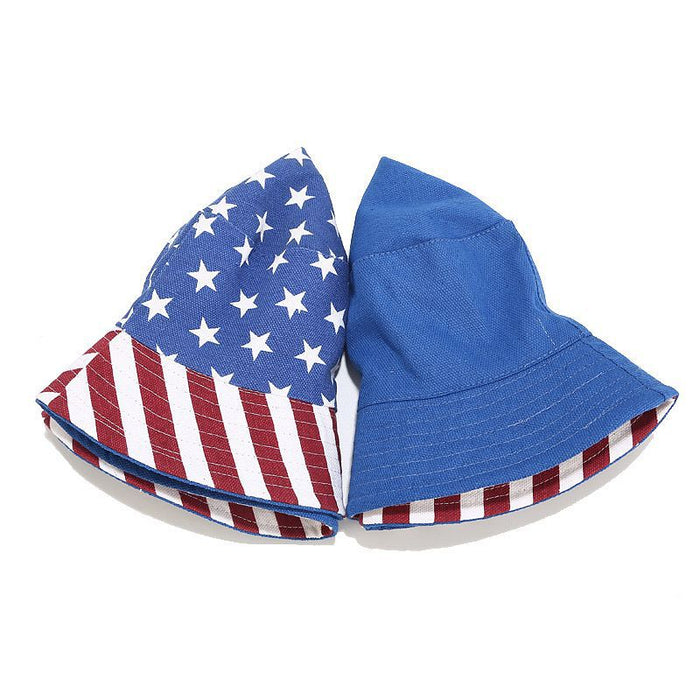 Wholesale 4th of July Independence Day Canvas Bucket Hat JDC-FH-LvYi020