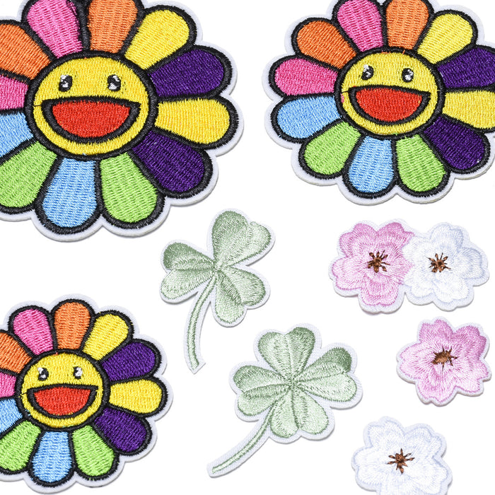 Wholesale Embroidered Cloth Patch Sunflower Clothes Decoration (F) JDC-EBY-Lide007