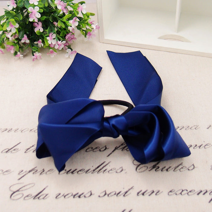 Wholesale Double Layer Satin Bow Tie Hair Tie Headband JDC-HS-RXGS002