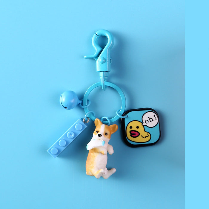 Wholesale corgi puppy keychain cute and creative JDC-KC-CYa006