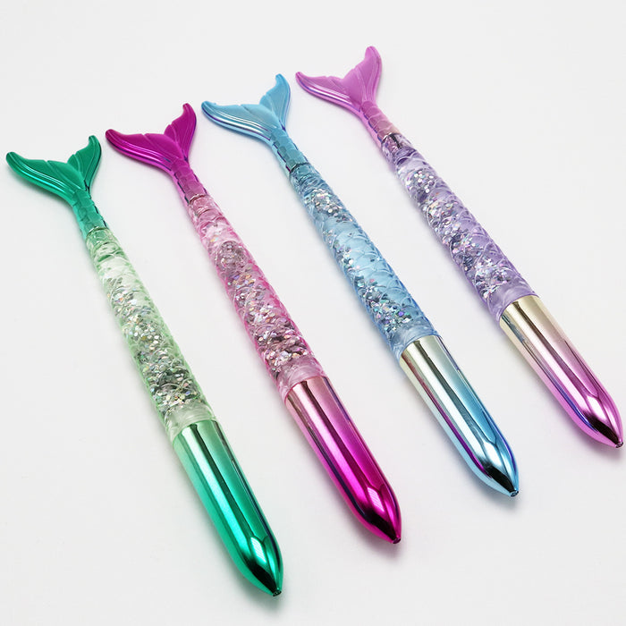 Jewelry WholesaleWholesale Mermaid Sequin Gradient Color Plastic Ballpoint Pen MOQ≥10 JDC-BP-GeShang009 Ballpoint Pen 格尚 %variant_option1% %variant_option2% %variant_option3%  Factory Price JoyasDeChina Joyas De China