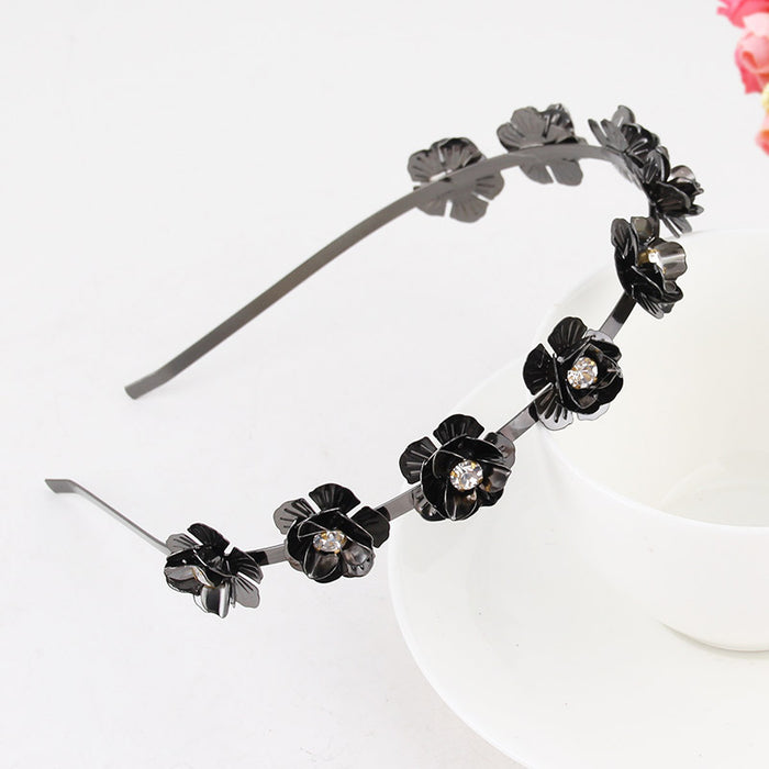 Jewelry WholesaleWholesale Rhinestone Flower Alloy Headband JDC-HD-YCh004 Headband 一诚 %variant_option1% %variant_option2% %variant_option3%  Factory Price JoyasDeChina Joyas De China