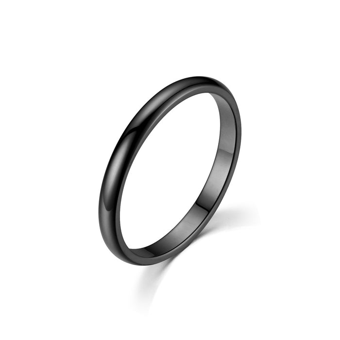 Wholesale 2mm Glossy Titanium Steel Rings JDC-RS-ZhanL008