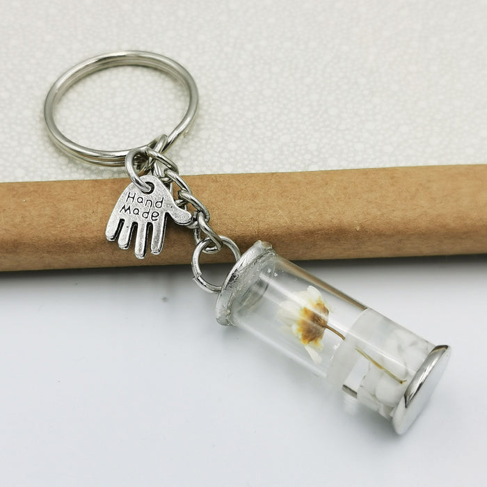 Jewelry WholesaleWholesale wishing bottle immortality Flower KeyChain Pendant JDC-KC-QiShi029 Keychains 奇释 %variant_option1% %variant_option2% %variant_option3%  Factory Price JoyasDeChina Joyas De China