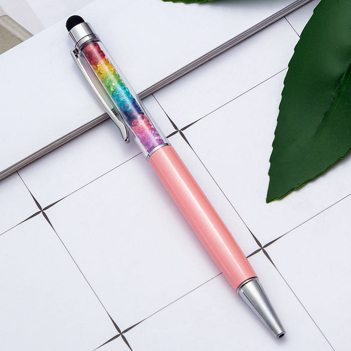 Wholesale metal new crystal metal ballpoint pen MOQ≥2 JDC-BP-Huah49