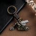 Jewelry WholesaleWholesale leather woven metal motorcycle keychain JDC-KC-KJ001 Keychains 坤杰 %variant_option1% %variant_option2% %variant_option3%  Factory Price JoyasDeChina Joyas De China