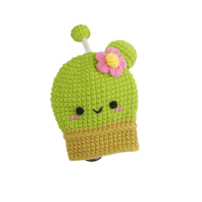 Wholesale original handmade cactus key bag extended version cute wool MOQ≥3 JDC-KC-BDXY005