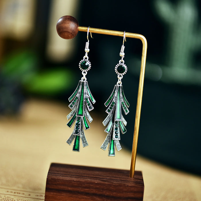 Jewelry WholesaleWholesale long alloy tassel drip oil earrings JDC-ES-daiq014 Earrings 黛茜 %variant_option1% %variant_option2% %variant_option3%  Factory Price JoyasDeChina Joyas De China