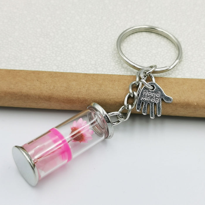 Jewelry WholesaleWholesale wishing bottle immortality Flower KeyChain Pendant JDC-KC-QiShi029 Keychains 奇释 %variant_option1% %variant_option2% %variant_option3%  Factory Price JoyasDeChina Joyas De China