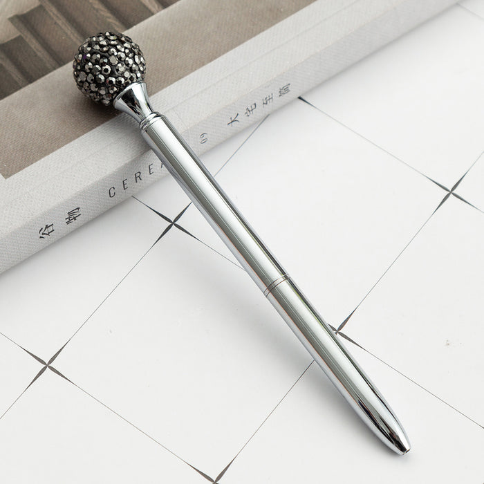 Wholesale Multicolor Diamond Ball Metal Ballpoint Pen MOQ≥2 JDC-BP-Huah076