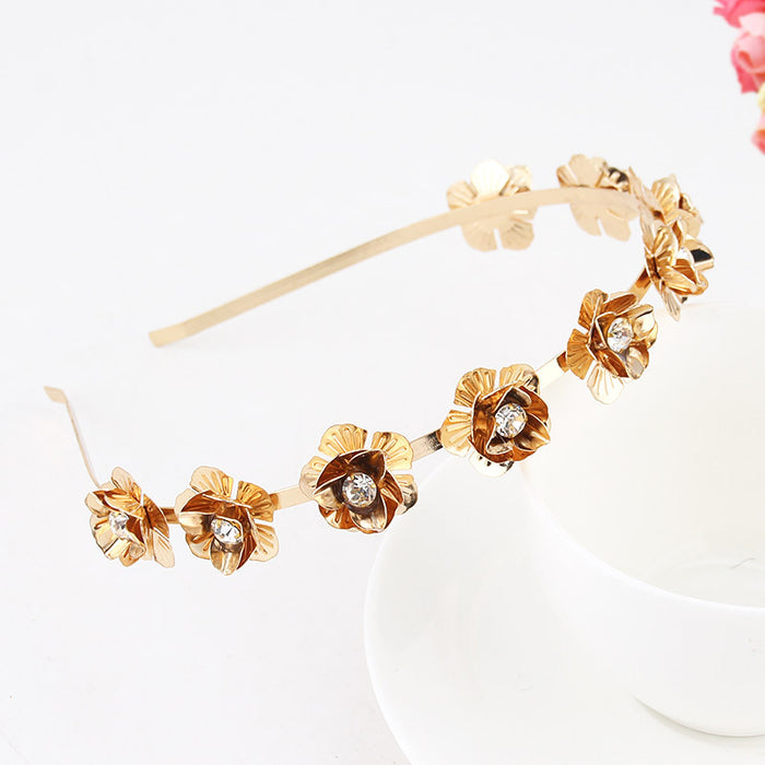 Jewelry WholesaleWholesale Rhinestone Flower Alloy Headband JDC-HD-YCh004 Headband 一诚 %variant_option1% %variant_option2% %variant_option3%  Factory Price JoyasDeChina Joyas De China