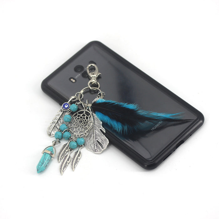 Wholesale Dreamcatcher Gravel Iron Keychain JDC-KC-LZ002