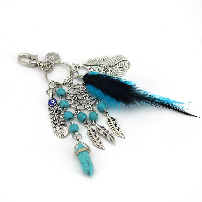 Wholesale Dreamcatcher Gravel Iron Keychain JDC-KC-LZ002