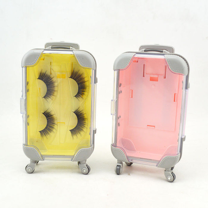 Wholesale Luggage Plastic Eyelashes Box Without Eyelashes MOQ≥3 JDC-JP-Xindong001