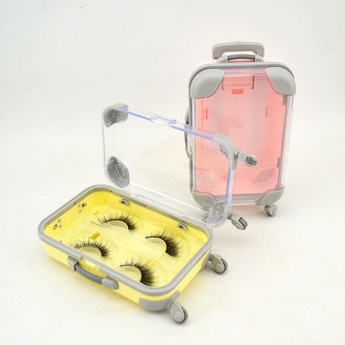 Wholesale Luggage Plastic Eyelashes Box Without Eyelashes MOQ≥3 JDC-JP-Xindong001