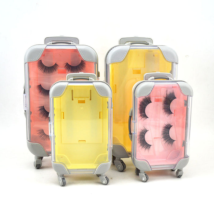 Wholesale Luggage Plastic Eyelashes Box Without Eyelashes MOQ≥3 JDC-JP-Xindong001