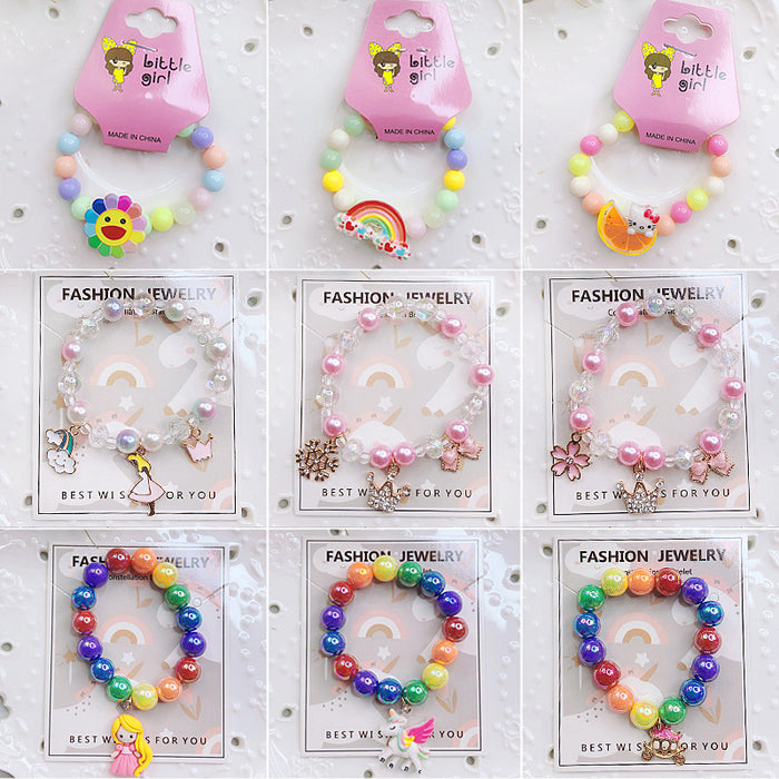 Wholesale Bracelet Plastic Beaded Imitation Pearl Bracelet MOQ≥2 JDC-BT-SuQ001