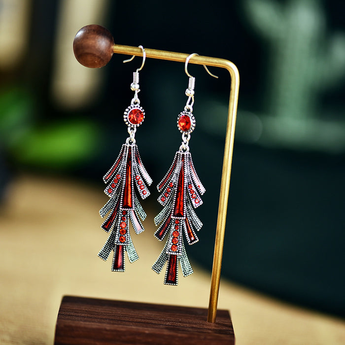 Jewelry WholesaleWholesale long alloy tassel drip oil earrings JDC-ES-daiq014 Earrings 黛茜 %variant_option1% %variant_option2% %variant_option3%  Factory Price JoyasDeChina Joyas De China