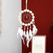 Jewelry WholesaleWholesale Feather Girl Iron Ring Flower Dreamcatcher MOQ≥2 JDC-DC-MGu033 Dreamcatcher 梦罟 %variant_option1% %variant_option2% %variant_option3%  Factory Price JoyasDeChina Joyas De China