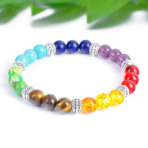 Jewelry WholesaleWholesale Emperor Blue Gold Yoga Bracelet Colorful Beaded Bracelet JDC-BT-YanH002 Bracelet 燕鸿 %variant_option1% %variant_option2% %variant_option3%  Factory Price JoyasDeChina Joyas De China