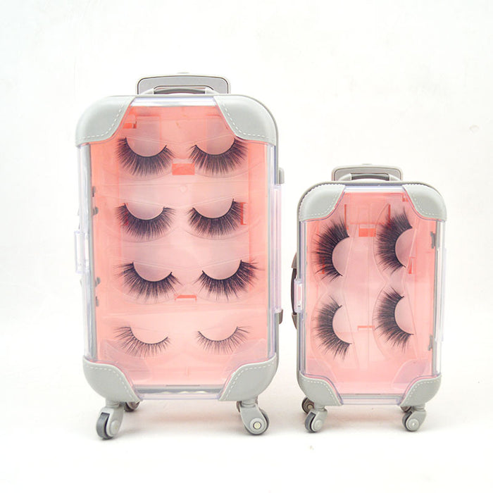 Wholesale Luggage Plastic Eyelashes Box Without Eyelashes MOQ≥3 JDC-JP-Xindong001