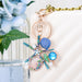 Jewelry WholesaleWholesale Bohemian Shell Starfish Rhinestone Alloy Keychain MOQ≥2 JDC-KC-DingJ003 Keychains 鼎晶 %variant_option1% %variant_option2% %variant_option3%  Factory Price JoyasDeChina Joyas De China