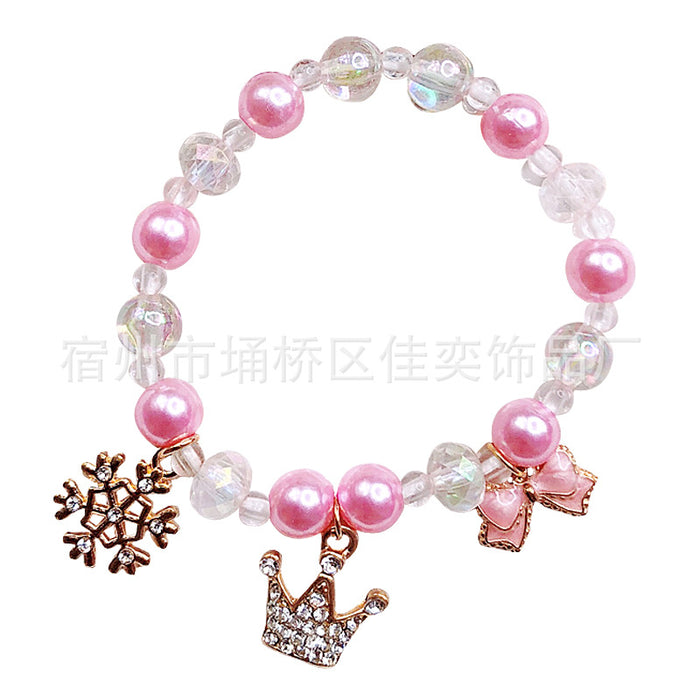 Wholesale Bracelet Plastic Beaded Imitation Pearl Bracelet MOQ≥2 JDC-BT-SuQ001