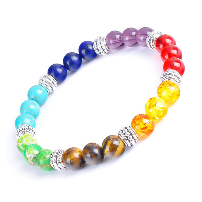 Jewelry WholesaleWholesale Emperor Blue Gold Yoga Bracelet Colorful Beaded Bracelet JDC-BT-YanH002 Bracelet 燕鸿 %variant_option1% %variant_option2% %variant_option3%  Factory Price JoyasDeChina Joyas De China