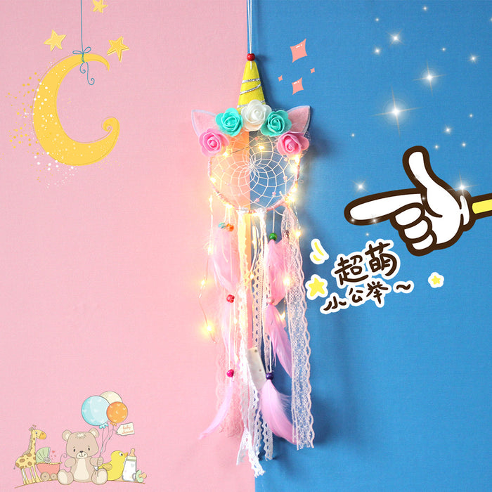 Wholesale LED Lights Unicorn Dreamcatcher JDC-DC-LZ060