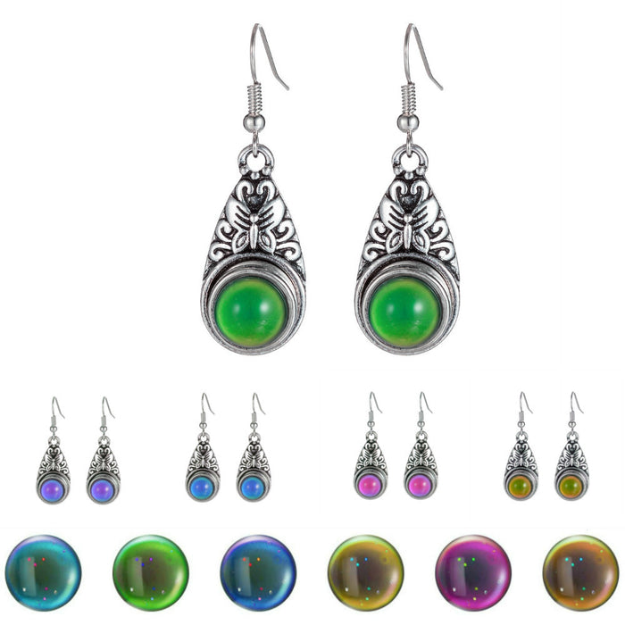 Jewelry WholesaleWholesale temperature-sensitive color-changing gemstone earrings JDC-ES-HuaB001 Earrings 化彬 %variant_option1% %variant_option2% %variant_option3%  Factory Price JoyasDeChina Joyas De China