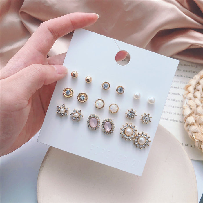 Jewelry WholesaleWholesale diamond crystal sunflower flower earrings JDC-ES-ZhuJ004 Earrings 诛积 %variant_option1% %variant_option2% %variant_option3%  Factory Price JoyasDeChina Joyas De China