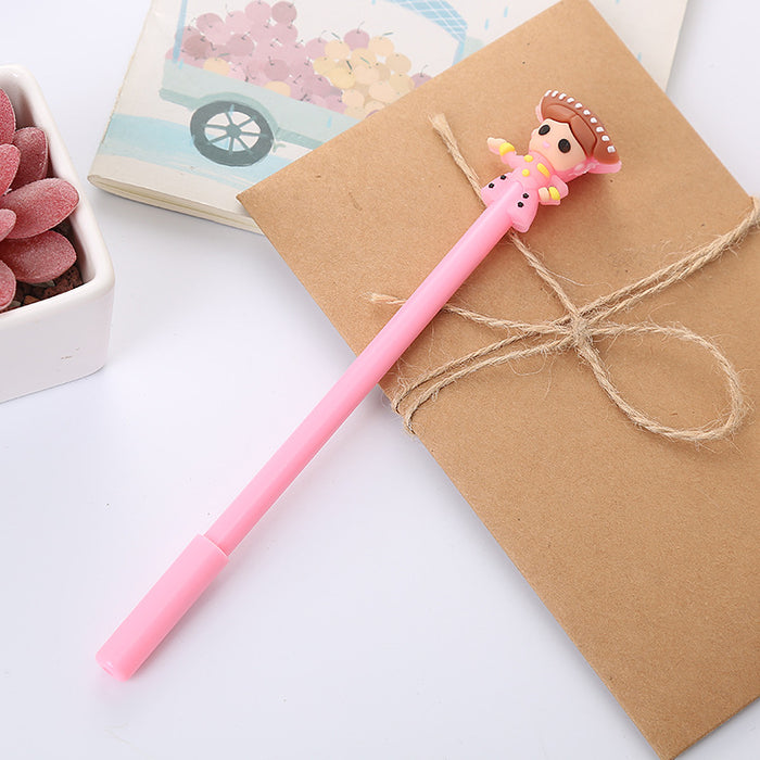 Wholesale Cartoon Dancer Dream Silicone Plastic Ballpoint Pen JDC-BP-Liuj012