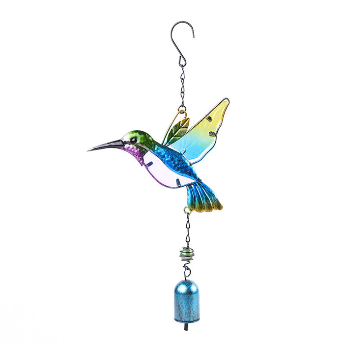 Wholesale Hummingbird Metal Iron Glass Wind Chime JDC-WC-ZYang004