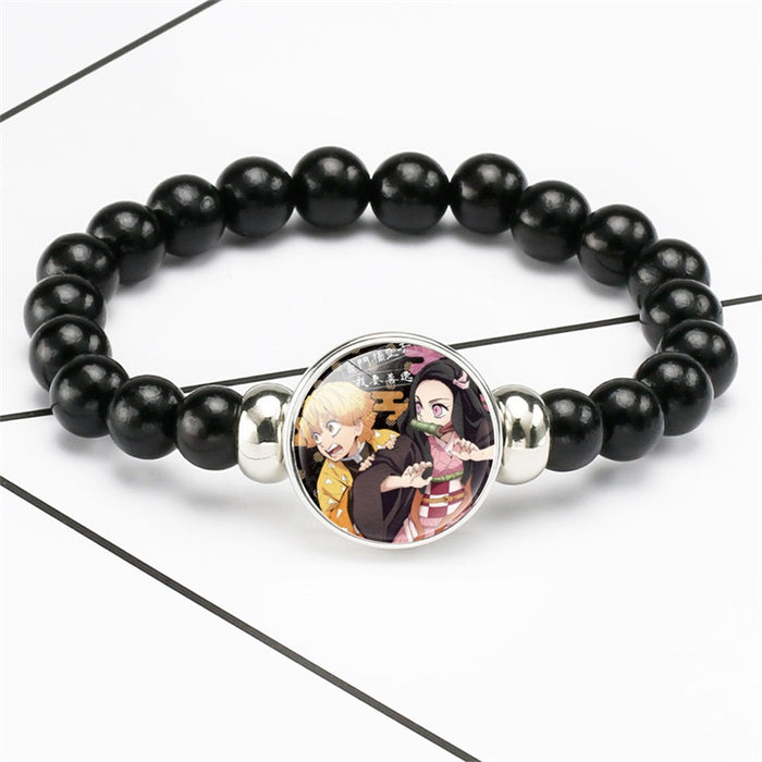 Jewelry WholesaleWholesale Black Time Gem Beaded Elastic Cord Adjustable Bracelet JDC-BT-NH007 Bracelet 柠和 %variant_option1% %variant_option2% %variant_option3%  Factory Price JoyasDeChina Joyas De China