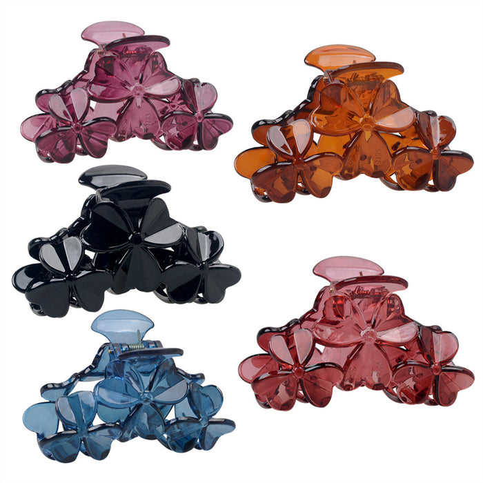 Jewelry WholesaleWholesale Drop Resistant Hollow Petal Hair Clip Grab Clip JDC-HC-LanA004 Hair Clips 蓝昂 %variant_option1% %variant_option2% %variant_option3%  Factory Price JoyasDeChina Joyas De China