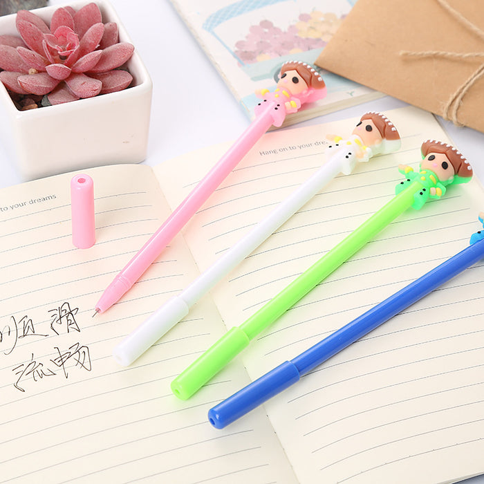 Wholesale Cartoon Dancer Dream Silicone Plastic Ballpoint Pen JDC-BP-Liuj012