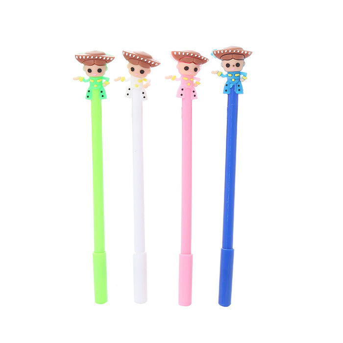 Wholesale Cartoon Dancer Dream Silicone Plastic Ballpoint Pen JDC-BP-Liuj012