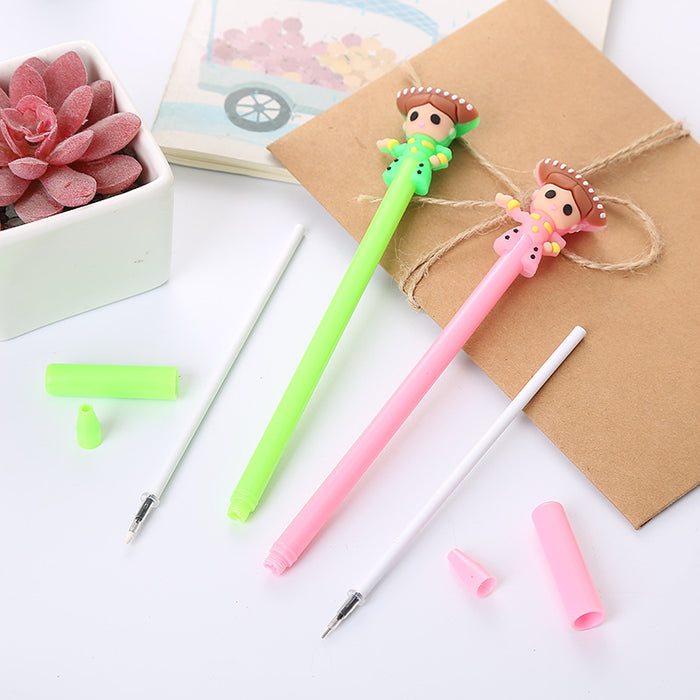 Wholesale Cartoon Dancer Dream Silicone Plastic Ballpoint Pen JDC-BP-Liuj012