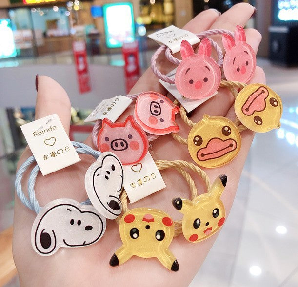 Wholesale Hair Scrunchies Acrylic Cute Cartoon (M) JDC-HS-SLL002