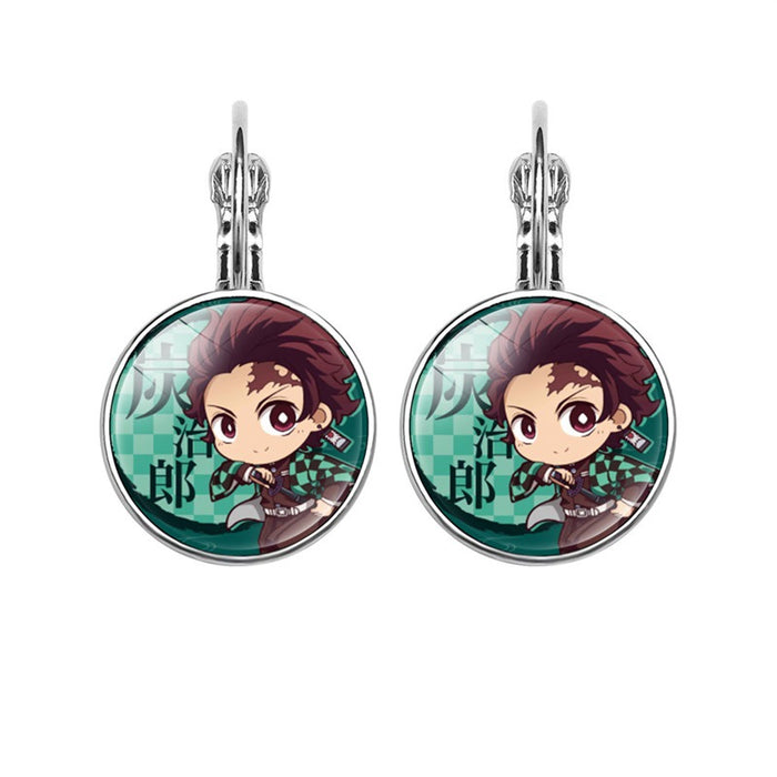 Jewelry WholesaleWholesale Cartoon Iron Glass Earrings JDC-ES-NH005 Earrings 柠和 %variant_option1% %variant_option2% %variant_option3%  Factory Price JoyasDeChina Joyas De China