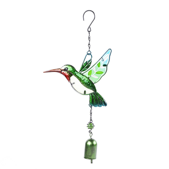 Wholesale Hummingbird Metal Iron Glass Wind Chime JDC-WC-ZYang004