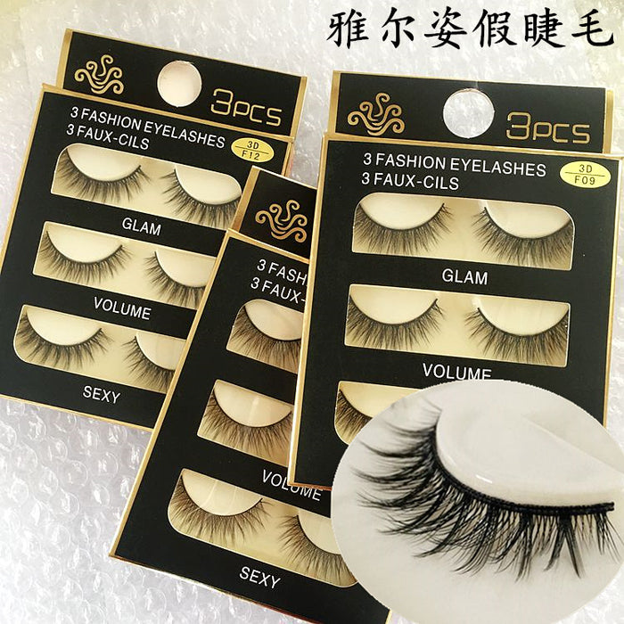 Jewelry WholesaleWholesale 3D natural cross handmade eyelashes JDC-EY-YEZ002 Eyelashes 雅尔姿 %variant_option1% %variant_option2% %variant_option3%  Factory Price JoyasDeChina Joyas De China