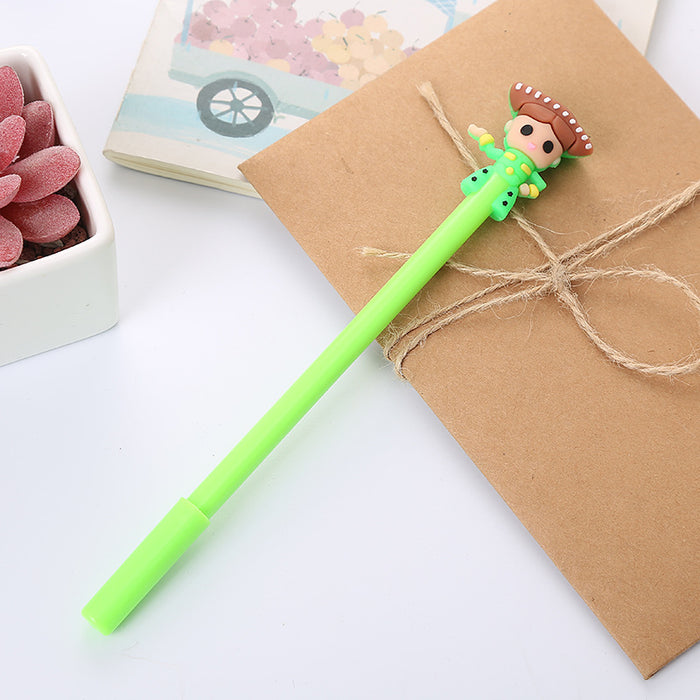 Wholesale Cartoon Dancer Dream Silicone Plastic Ballpoint Pen JDC-BP-Liuj012